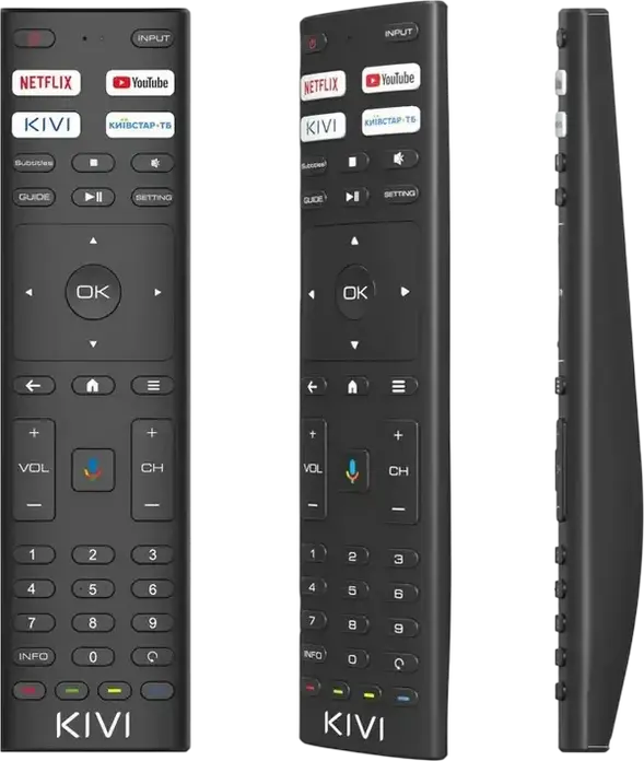 Смарт-телевизор KIVI 50U7000MB QLED 50 дюймов, 4K UHD 3840x2160, Android TV, Google Assistant, Dolby Audio, 4x HDMI, Bluetooth 5.0, Безрамочный дизайн, Черный