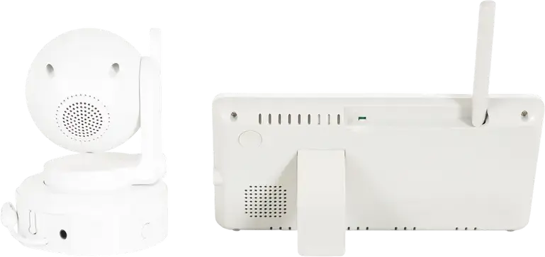Baby Monitor Video Cangaroo Iris, Ecran TFT LCD 5.5 inch, Camera Rotabila 360 Grade, Vedere Nocturna, Comunicare Bidirectionala, Alb