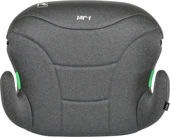 Scaun Auto Booster Moni I-Jet i-Size Grupa 2/3, 15-36 kg, 125-150 cm, Fixare Isofix, Centuri de Siguranta in 3 Puncte, Cu Portcup, Gri/Alb
