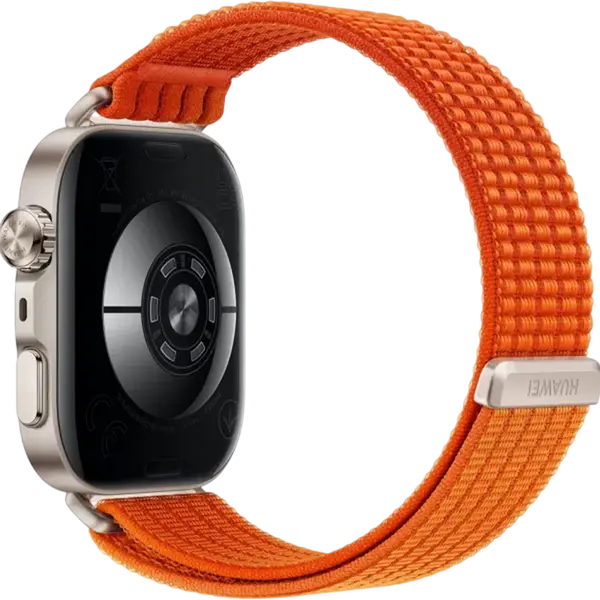 Huawei Watch Fit 5 Pro Smartwatch, Orange, 1.92" AMOLED Display, Titanium Alloy Bezel, Sapphire Glass, ECG, GPS L1+L5, 5 ATM & 40m Diving, IP6X