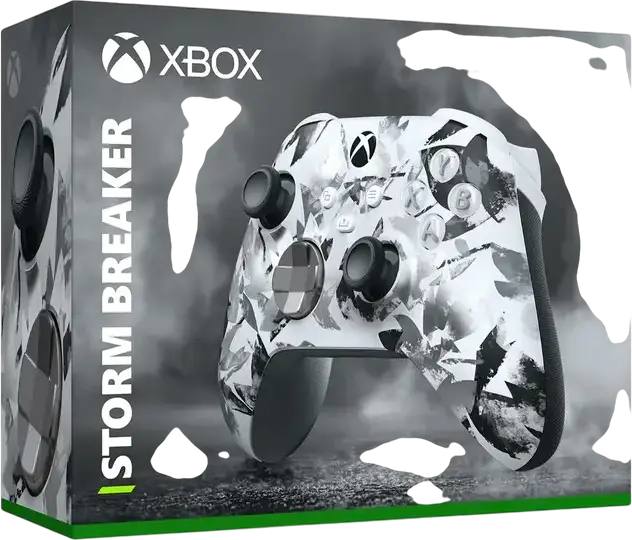Microsoft Xbox Wireless Controller Special Edition Storm Breaker for Xbox Series X|S, Xbox One, Windows, Android, iOS, Bluetooth, USB-C, Grey/White/Black