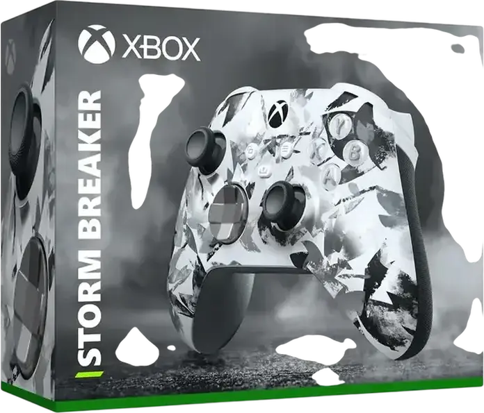 Controller Wireless Microsoft Xbox Special Edition Storm Breaker pentru Xbox Series X|S, Xbox One, Windows, Android, iOS, Bluetooth, USB-C, Gri/Alb/Negru