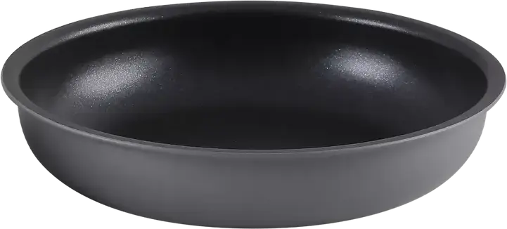 Set de 3 piese tiganilor Polaris Stein-3D din aluminiu non-stick, tiganilor de 20cm si 26cm cu maner Bakelite detasabil, gri