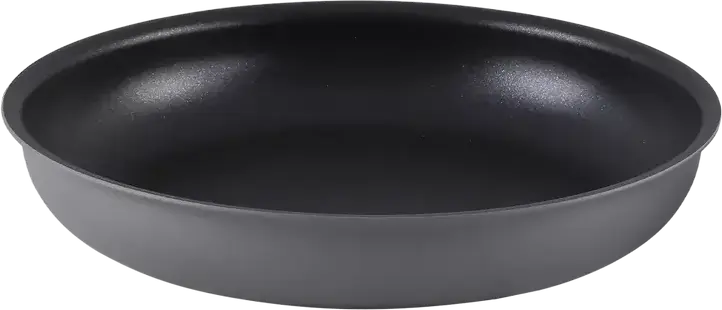 Set de 3 piese tiganilor Polaris Stein-3D din aluminiu non-stick, tiganilor de 20cm si 26cm cu maner Bakelite detasabil, gri