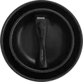 Set de 3 piese tiganilor Polaris Stein-3D din aluminiu non-stick, tiganilor de 20cm si 26cm cu maner Bakelite detasabil, gri
