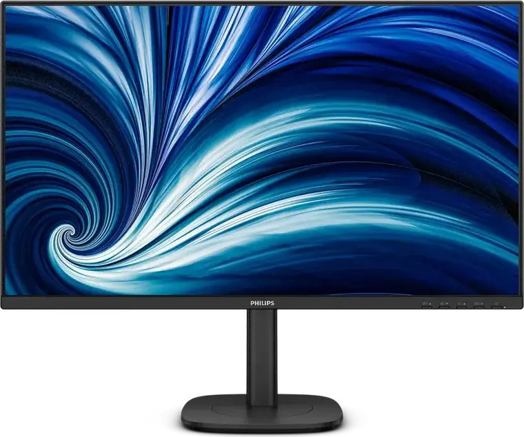 Офисный монитор Philips 27B2N3500 27 дюймов IPS WQHD 2560x1440, 120Гц, 4мс, HDR10, Регулировка по высоте, Pivot, HDMI, DisplayPort, Черный