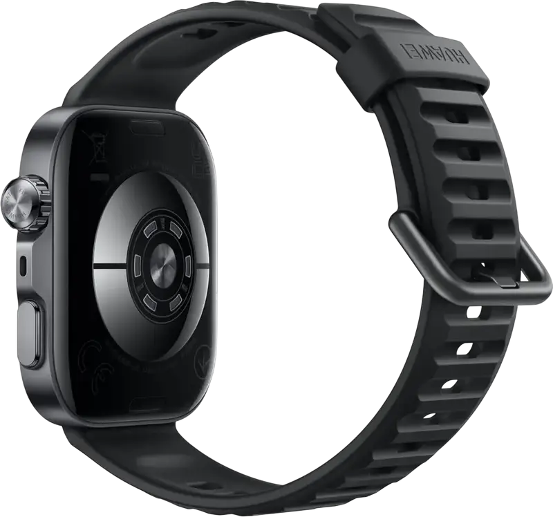 Smartwatch Huawei Watch Fit 5 Pro, Negru, Ecran AMOLED 1.92", Bezel din Aliaj de Titan, Sticla Safir, ECG, GPS L1+L5, Rezistenta 5 ATM si Scufundari 40m, IP6X