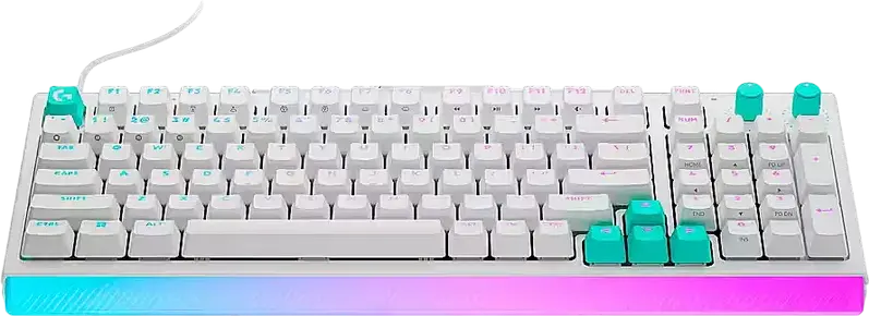 Logitech G512 X 98 Wired Mechanical Gaming Keyboard, 98% Compact Full Size, 8K Polling Rate, RGB LIGHTSYNC, Dual Swap Tactile Switches, Rapid Trigger, Black