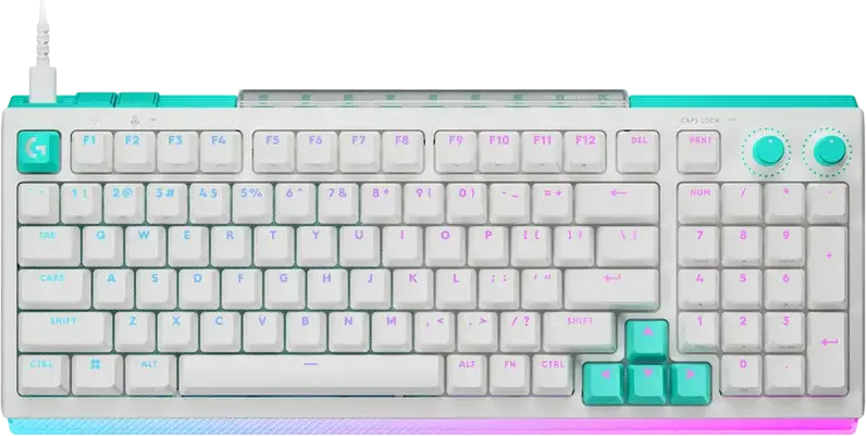Logitech G512 X 98 Wired Mechanical Gaming Keyboard, 98% Compact Full Size, 8K Polling Rate, RGB LIGHTSYNC, Dual Swap Tactile Switches, Rapid Trigger, Black