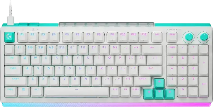 Logitech G512 X 98 Wired Mechanical Gaming Keyboard, 98% Compact Full Size, 8K Polling Rate, RGB LIGHTSYNC, Dual Swap Tactile Switches, Rapid Trigger, Black
