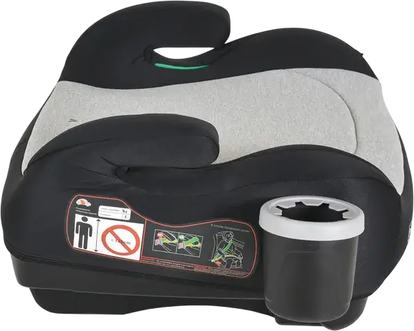 Moni Swift Booster Car Seat Group 3 for Children 22-36 kg, Isofix Fixation, 125-150 cm Height, Forward Facing with Cup Holder, Gray/Black