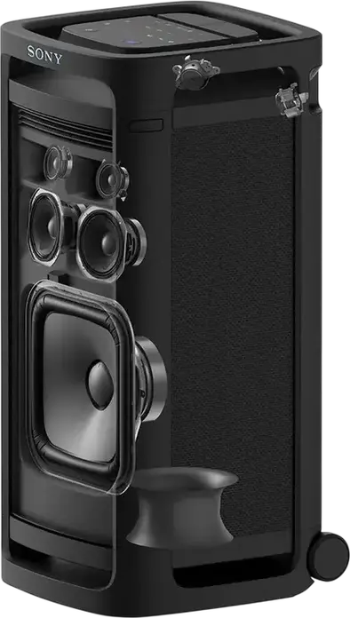 Sony SRS-ULT900DC ULT Tower 9 Portable Party Speaker, Bluetooth 5.3, 25h Battery, ULT POWER SOUND, LED Lighting, Black, 91cm Height