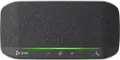 Poly Sync 10 USB Conference Speakerphone, Omnidirectional Table Microphone, Full-duplex Audio, IP64 Dust and Splash Resistant, Black