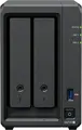 Synology DS725+ NAS DiskStation cu 2 bay-uri, AMD Ryzen R1600 2-Core 3.1GHz, 4GB RAM DDR4 ECC, 2 sloturi M.2 NVMe, Port 2.5GbE, Negru