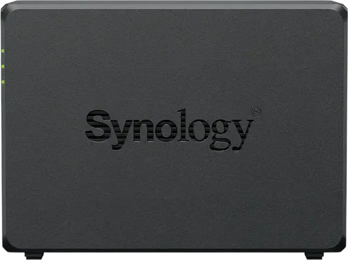 Synology DS725+ NAS DiskStation cu 2 bay-uri, AMD Ryzen R1600 2-Core 3.1GHz, 4GB RAM DDR4 ECC, 2 sloturi M.2 NVMe, Port 2.5GbE, Negru