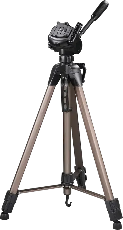 Штатив Hama Star 63 с 3-позиционной панорамной головкой, алюминий и ABS-пластик, макс. высота 166 см, нагрузка 4 кг, с крюком центральной колонны, бежевый