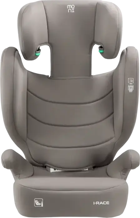 Moni i-Race High-Back Booster Seat, R129 i-Size, 100-150 cm, 22-36 kg, Group 3, Isofix and Belt Fixing, Removable Backrest, Adjustable Headrest