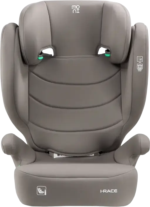 Moni i-Race High-Back Booster Seat, R129 i-Size, 100-150 cm, 22-36 kg, Group 3, Isofix and Belt Fixing, Removable Backrest, Adjustable Headrest