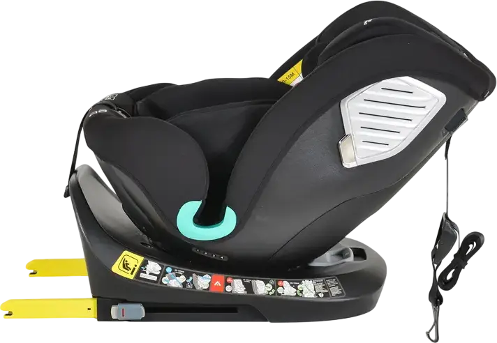 Moni Serengeti 360 Rotating Car Seat, i-Size, Group 0+/1/2/3, 0-36 kg, 40-150 cm, Isofix with Support Leg, 5-Point Safety Belt, Head Protect System
