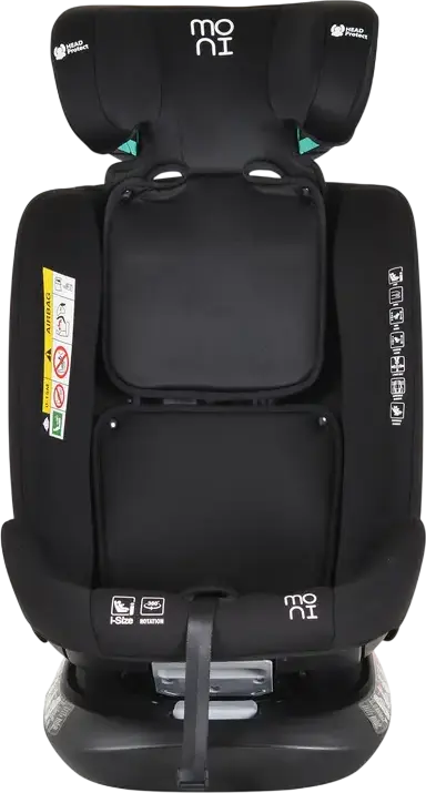 Moni Serengeti 360 Rotating Car Seat, i-Size, Group 0+/1/2/3, 0-36 kg, 40-150 cm, Isofix with Support Leg, 5-Point Safety Belt, Head Protect System