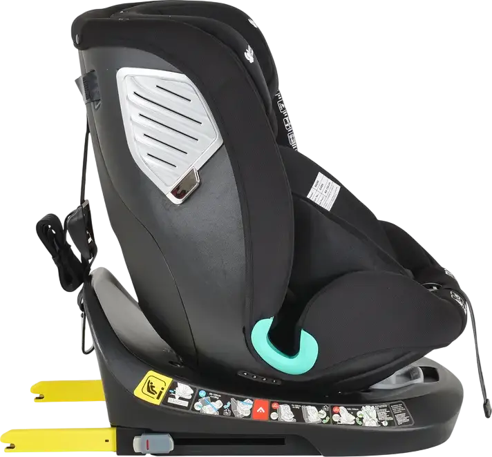 Moni Serengeti 360 Rotating Car Seat, i-Size, Group 0+/1/2/3, 0-36 kg, 40-150 cm, Isofix with Support Leg, 5-Point Safety Belt, Head Protect System