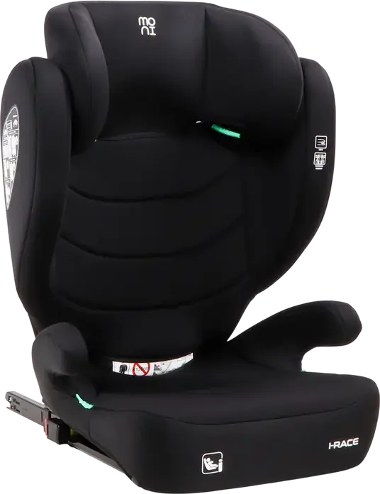 Moni i-Race Child Car Seat Group 3, R129 i-Size, Isofix, Forward-Facing, Convertible to Booster, Adjustable Headrest, 100-150 cm, 22-36 kg