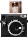 Camera Instant Fujifilm Instax Square SQ40, Negru, Expunere Automata, Oglinda pentru Selfie, Bliț Integrat, Obiectiv 2.8mm, Format Film Instax Square