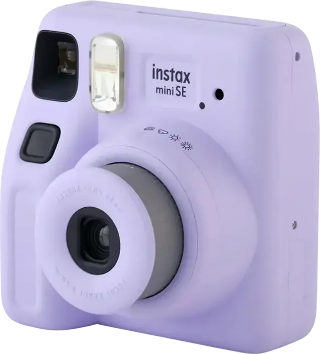 Camera Instant Fujifilm Instax Mini SE, Violet, Control Manual al Expunerii, Bliț cu Declanșare Constantă, Raza Blițului 0.6m-22m, Format Print 86x54mm