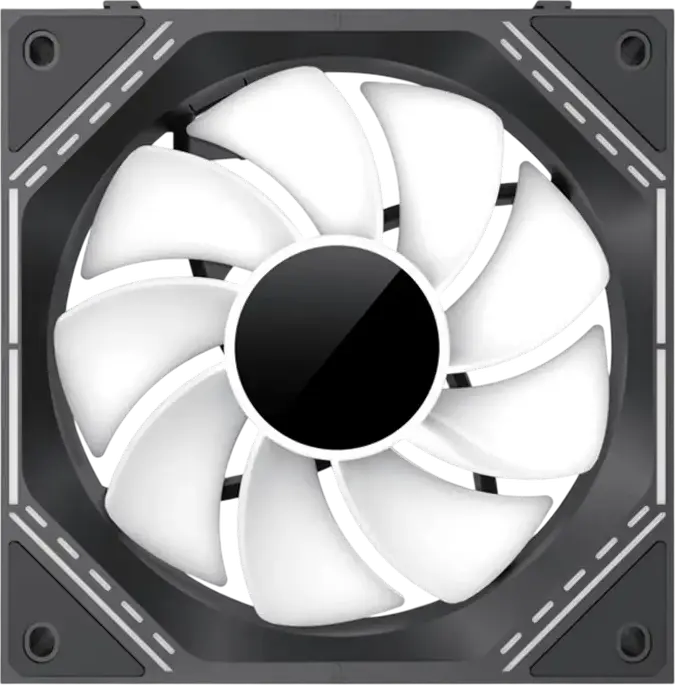 Kit Ventilator Geamana Gamemax FN12A-S3I ARGB, Negru, 120mm PWM cu Rulment Hidraulic, 800-1600 RPM, 49.54 CFM, Infinity Mirror, 3 bucati, Compatibil Aura Sync