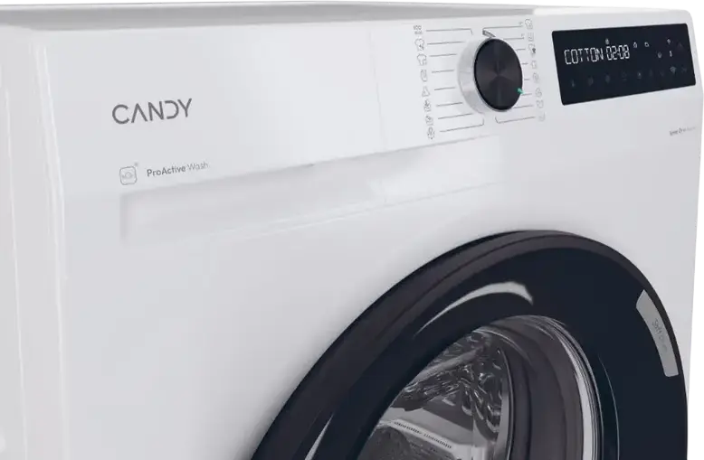 Стиральная машина Candy BR 48B6-S ProWash 500 с фронтальной загрузкой, 8кг, 1400об/мин, класс энергопотребления A, инверторный двигатель, пар, WiFi hOn