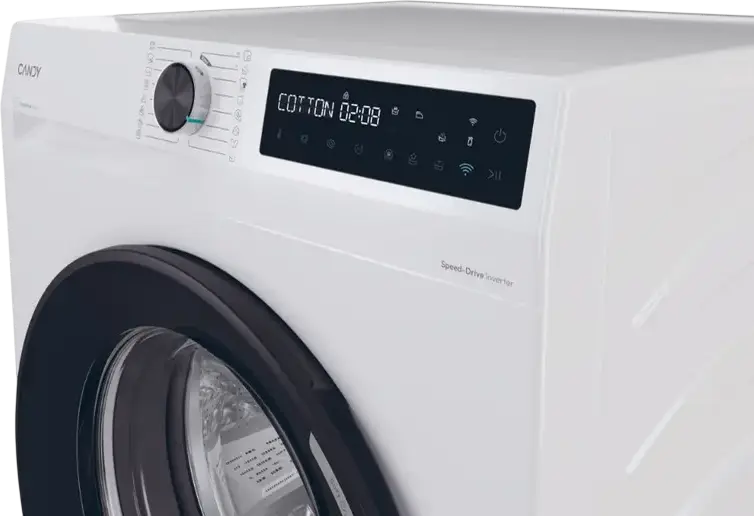 Стиральная машина Candy BR 48B6-S ProWash 500 с фронтальной загрузкой, 8кг, 1400об/мин, класс энергопотребления A, инверторный двигатель, пар, WiFi hOn
