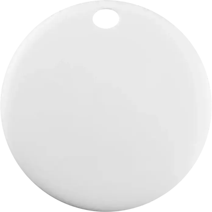 Cellularline Tracy Tag Bluetooth Tracker Set of 2, White, IP67 Waterproof, Compatible with Apple Find My and Google Find My Device, CR2032 Battery