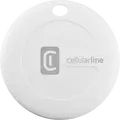 Cellularline Tracy Tag Bluetooth Tracker Set of 2, White, IP67 Waterproof, Compatible with Apple Find My and Google Find My Device, CR2032 Battery