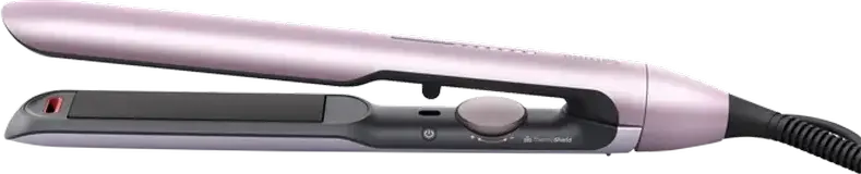 Набор из 3 предметов Philips BHS530/00 серии 5000: выпрямитель для волос, щипцы для завивки и термоковрик, керамические пластины, ThermoShield, розовый