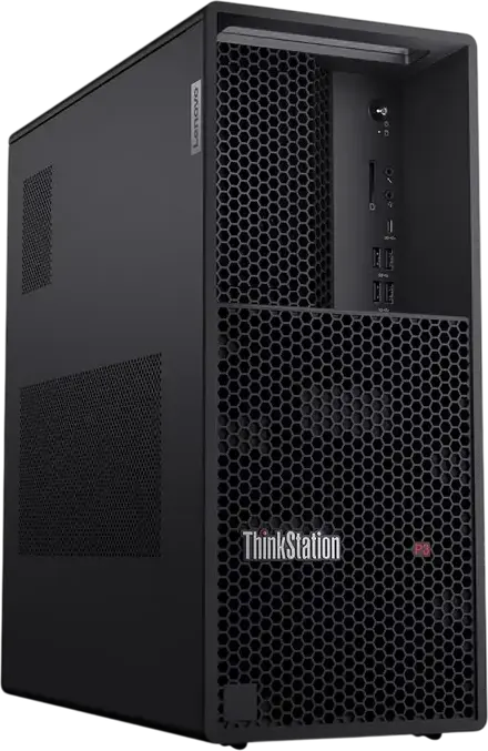 Workstation Lenovo ThinkStation P3 Tower Gen 2, Procesoare Intel Core Ultra 5 245K, Placa Video NVIDIA RTX, SSD 1TB, ThinkShield, MIL-STD-810H, Negru