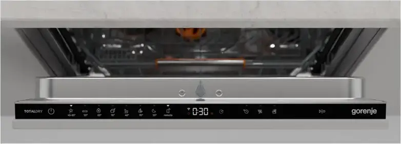 Gorenje GV673B66 G600 Built-in Full Size Dishwasher, Black, 16 Place Settings, PowerDrive Inverter, Energy Class B, TotalDry, ConnectLife, 60cm
