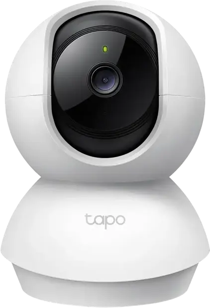TP-Link Tapo C210 Indoor Pan/Tilt Home Security Wi-Fi Camera, 2K 3MP Resolution, 360° Horizontal View, Night Vision, Two-Way Audio, Set of 2