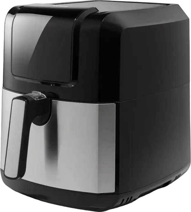 Frigitore cu aer Gorenje AF1700DB, 1700W, Bol Antiaderent 5L, Control Tactil Digital, Timer 60 min, Circulatie aer cald, Negru si Inox