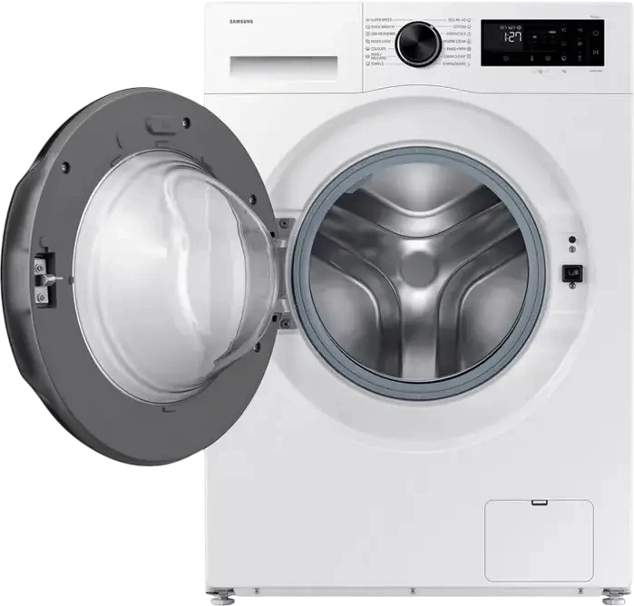 Стиральная машина Samsung WW10FG5U3EAELE с фронтальной загрузкой, 10 кг, класс энергоэффективности A, Digital Inverter, SmartThings, очистка паром