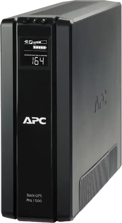 UPS APC Back-UPS Pro BR1500G-GR Line-Interactive, 1500VA/865W, Unda Sinusoidala, AVR, Ecran LCD, 6 Prize Schuko, Tower, Negru