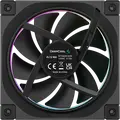 Set de 3 ventilatoare Deepcool FL12 SE ARGB, 120mm PWM cu rulment hidraulic, 400-1900 RPM, Negru, Inel Luminos Halo