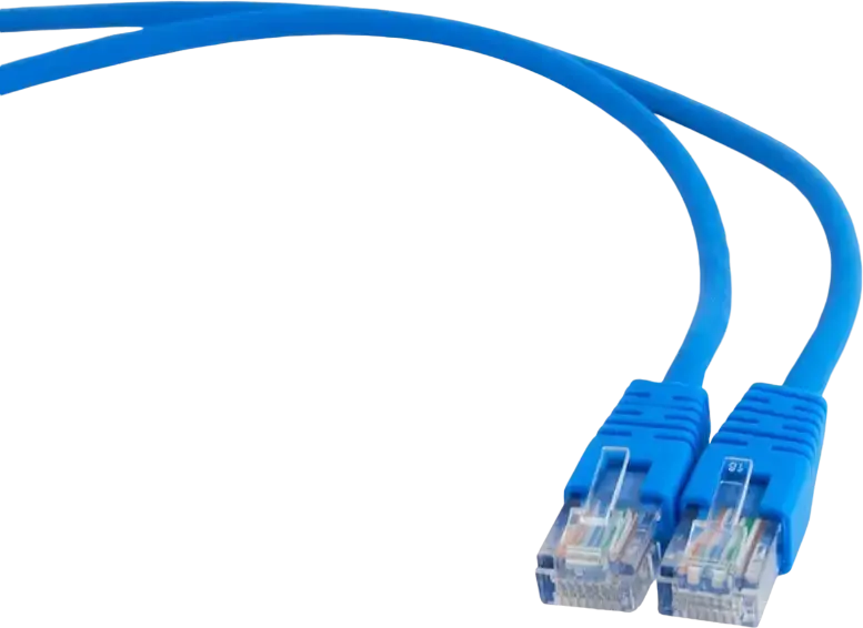 Cablexpert PP22 Patch Cord Cat5e FTP Foiled Twisted Pair Network Cable 0.5m 2xRJ45 100MHz Gold-plated Contacts Blue