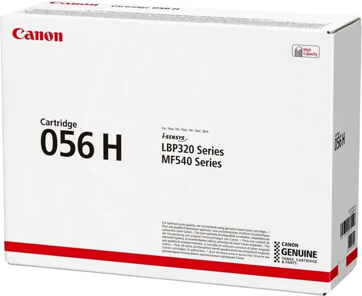 Canon CRG-056H High Capacity Black Laser Toner Cartridge, 21,000 Page Yield, for i-SENSYS MF540 Series, MF542x, MF543x, LBP320 Series, LBP325x