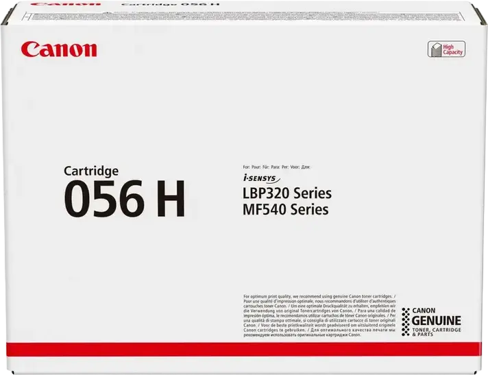 Canon CRG-056H High Capacity Black Laser Toner Cartridge, 21,000 Page Yield, for i-SENSYS MF540 Series, MF542x, MF543x, LBP320 Series, LBP325x