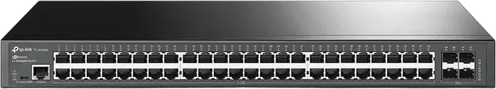 Управляемый коммутатор L2 TP-Link JetStream TL-SG3452, 48 портов Gigabit RJ45, 4 порта Gigabit SFP, облачное управление Omada SDN, монтаж в стойку, металлический корпус, черный