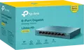 TP-Link LiteWave LS108G 8-Port Gigabit Desktop Switch, 10/100/1000 Mbps RJ45, Plug and Play, Green Ethernet, Steel Housing, Wall-Mountable