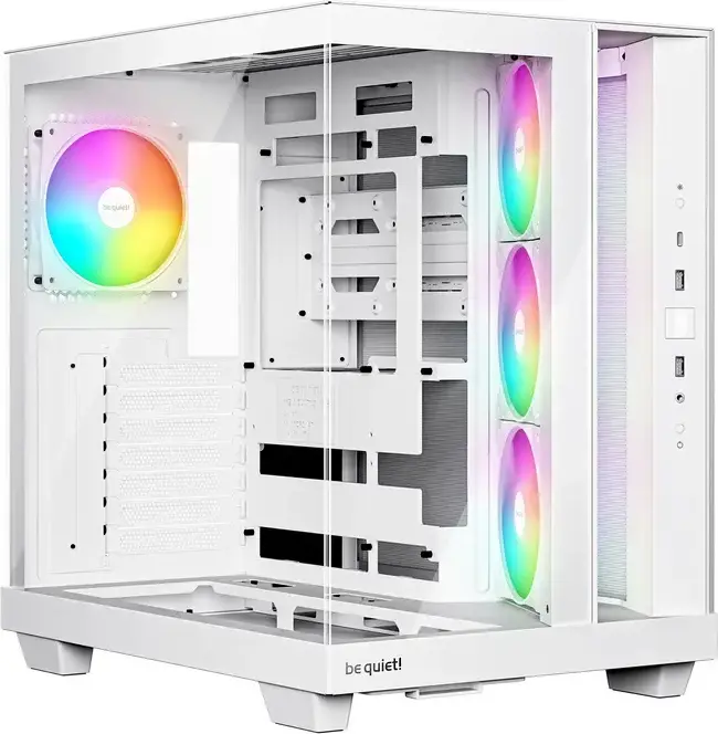 Корпус be quiet! Light Base 500 LX Midi-Tower, Белый, ATX/M-ATX/Mini-ITX, 4 вентилятора Light Wings LX 120мм PWM, ARGB-концентратор, стеклянные панели