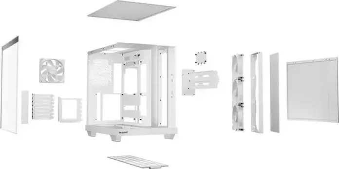 Корпус be quiet! Light Base 500 LX Midi-Tower, Белый, ATX/M-ATX/Mini-ITX, 4 вентилятора Light Wings LX 120мм PWM, ARGB-концентратор, стеклянные панели