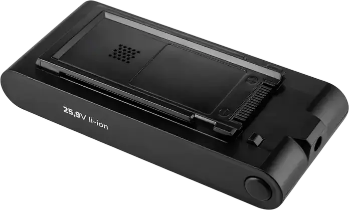 Беспроводной вертикальный пылесос Gorenje SVC259441NFGO, мотор InverterPower BLDC 350Вт, мощность всасывания 33.9кПа, фильтр HEPA 13, работа до 60 мин, черный, с док-станцией
