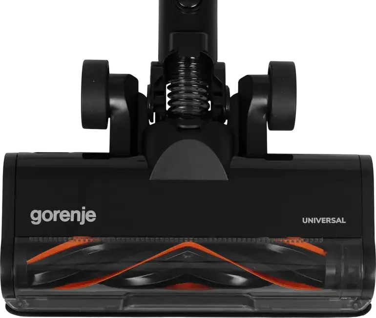 Беспроводной вертикальный пылесос Gorenje SVC259441NFGO, мотор InverterPower BLDC 350Вт, мощность всасывания 33.9кПа, фильтр HEPA 13, работа до 60 мин, черный, с док-станцией